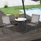 Costway 2 PCS Patio Folding Rocking Chair Heavy-Duty Metal Frame Rockers Outdoor Black/Gray/Brown